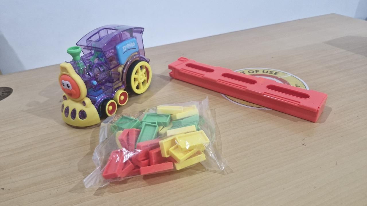 Train Toy Domino Set for Kids BPA Free Plastic with Sound Effects Orrizon India