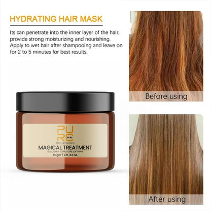 PURE MAGICAL TREATMENT 5 Second to Restore Soft Hair 110gm Pack of 1 new1wu-ts