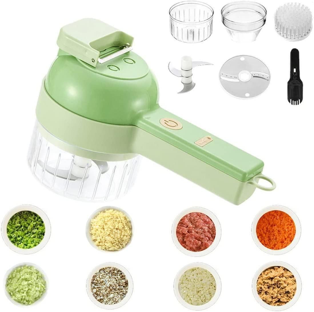 4 in 1 Portable Electric Vegetable Cutter Set Orrizon India