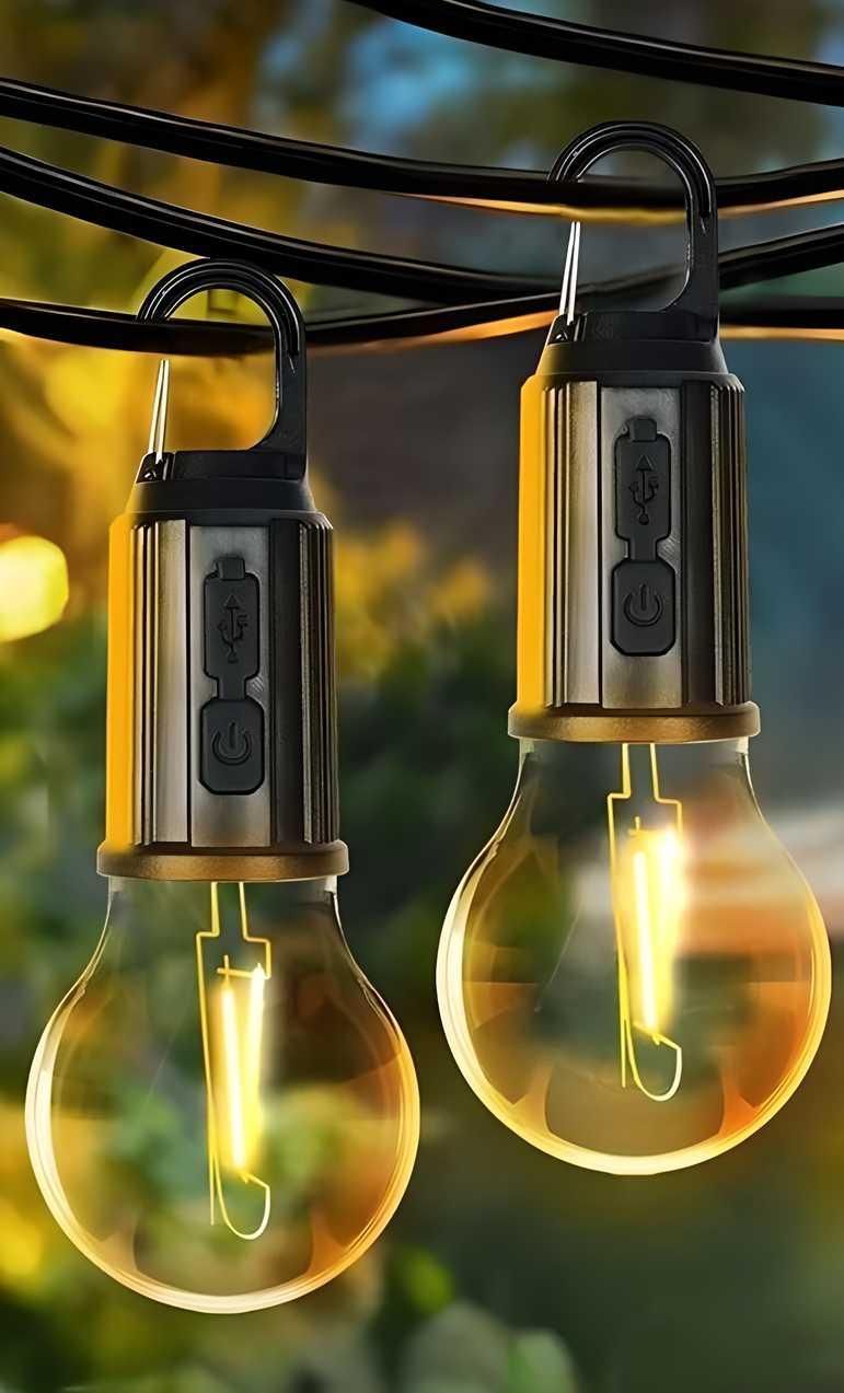Decorative Hanging Bulb with 3 Modes Tent Lamp for Camping Pac of 2 Orrizon India