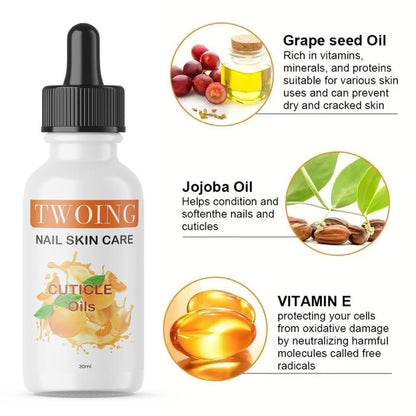 Twoing Nail Skin Care Cuticle Oils 30ml - Nourishing Elixir for Beautiful Nails new1wu-ts