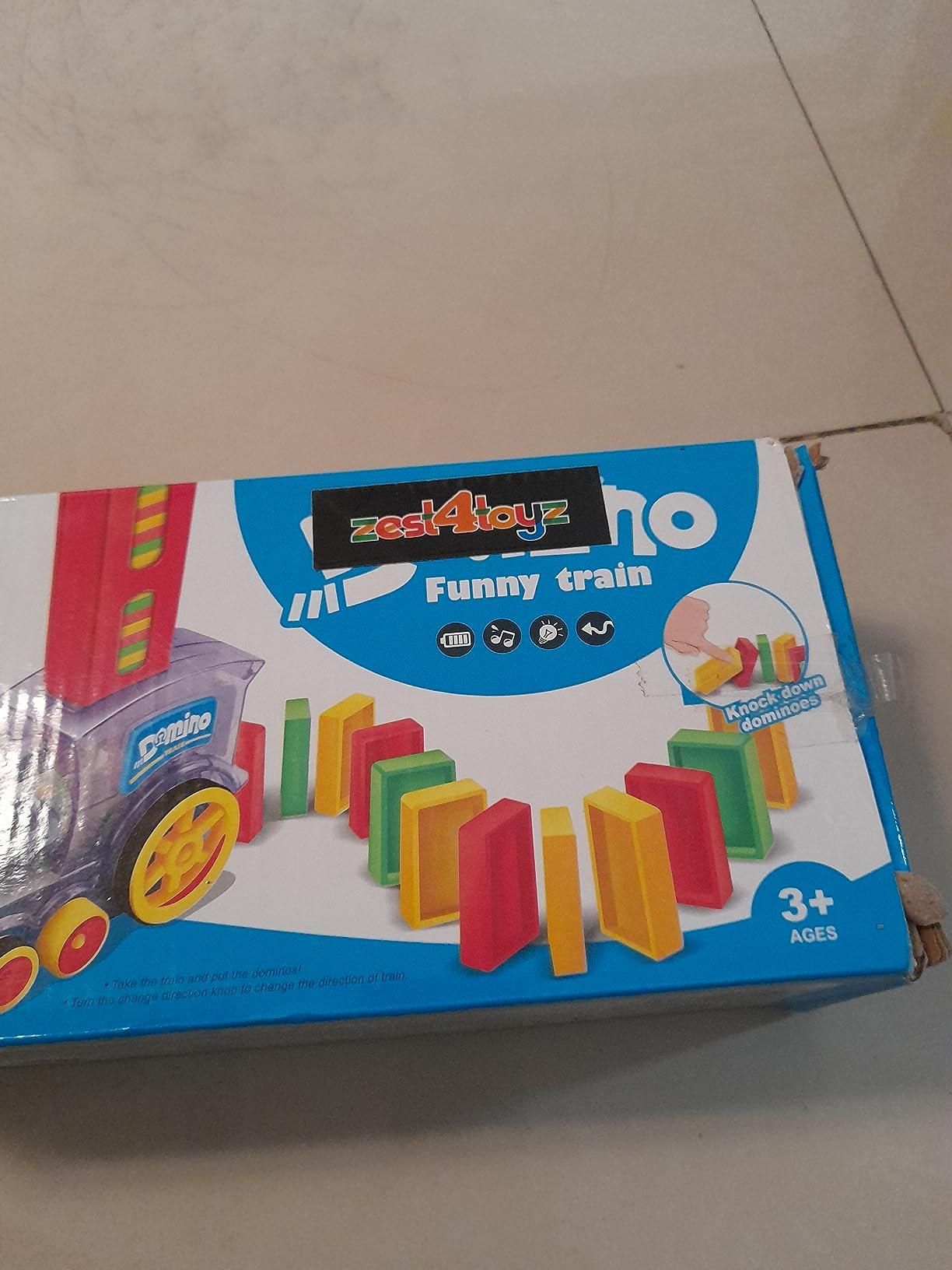 Train Toy Domino Set for Kids BPA Free Plastic with Sound Effects Orrizon India