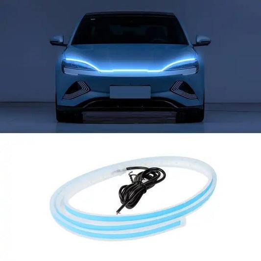 Universal Flexible Car Led Hood Strip Lights (White Light) new1wu-ts