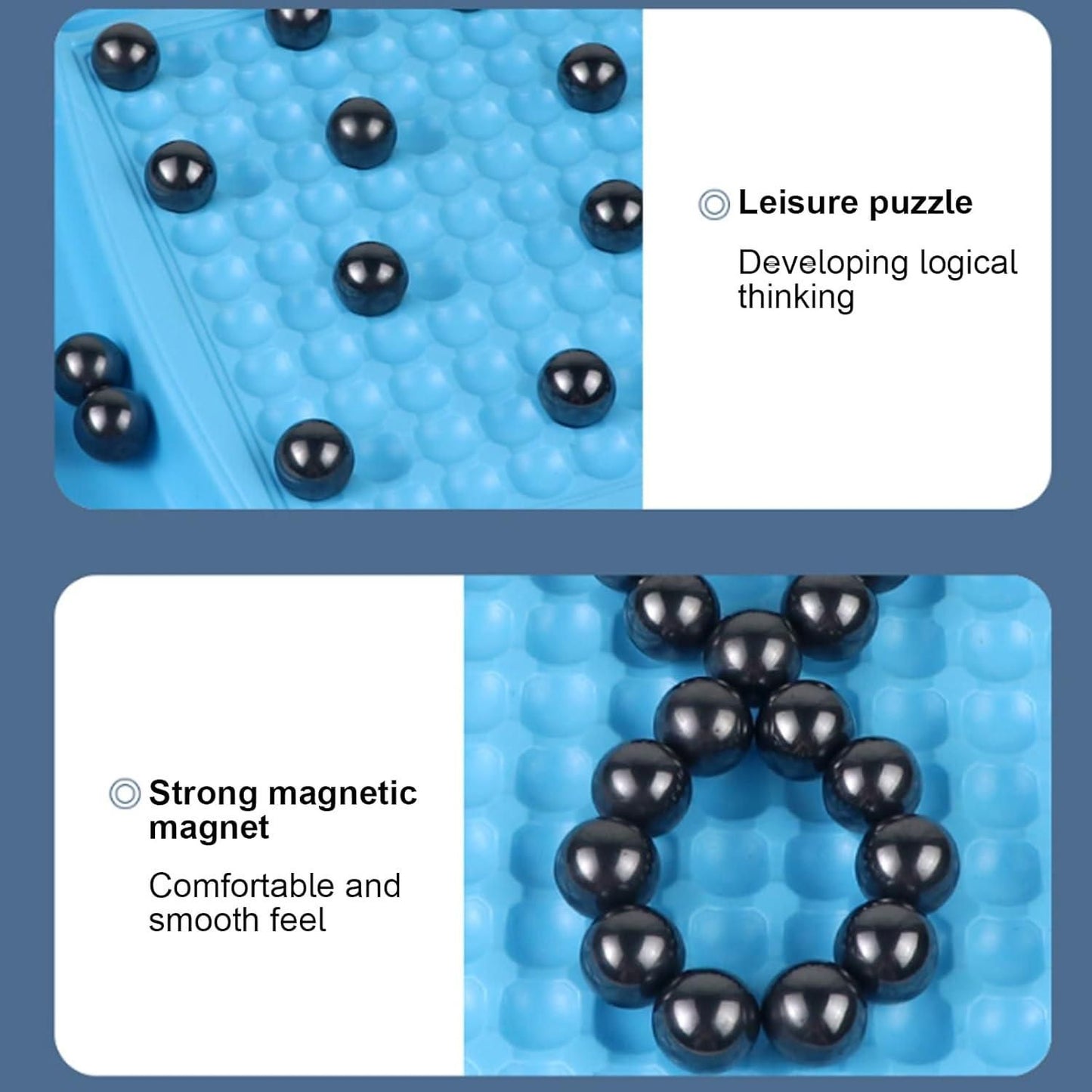 Magnetic Battle Chess Game with 20 Steel Balls ? Strategy Board Game for Family new1wu-ts