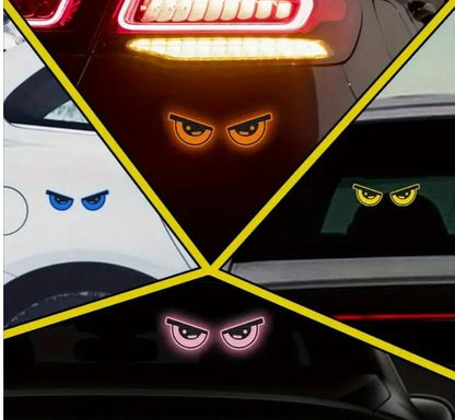 2 Pieces Monster Eyes Car Reflective Stickers Pack of 1 new1wu-ts