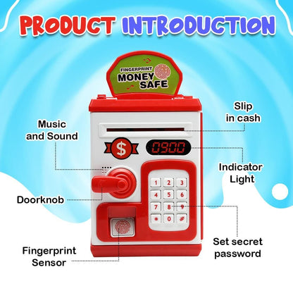 Money Bank for Kids with Fingerprint Sensor new1wu-ts