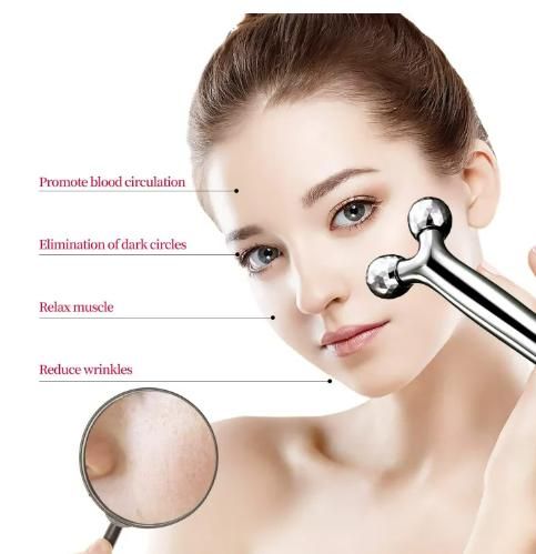 Mini Long 3D Shape 360 Rotate Face Massage Roller new1wu-ts