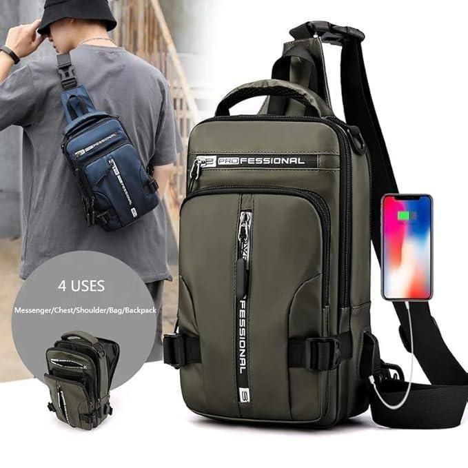 Sling Bag with USB Charging Port new1wu-ts