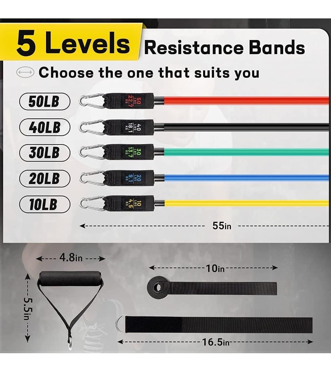 Resistance Band Set for Heavy Workout new1wu-ts