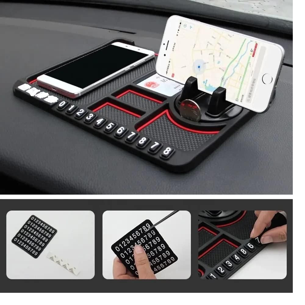 HSR Car Accessories Multifunction Phone GPS Holder Anti-Slip Silicone Pad and Car Mobile Holders for Car Dashboard Orrizon India