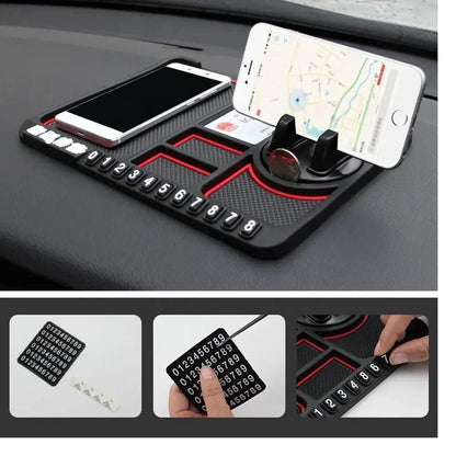 HSR Car Accessories Multifunction Phone GPS Holder Anti-Slip Silicone Pad and Car Mobile Holders for Car Dashboard Orrizon India