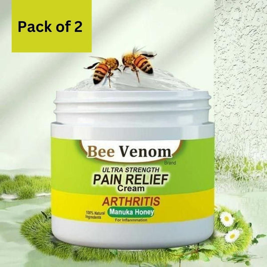 Bee Venom Ultra Strength Pain Relief Cream (Pack of 2) Orrizon India