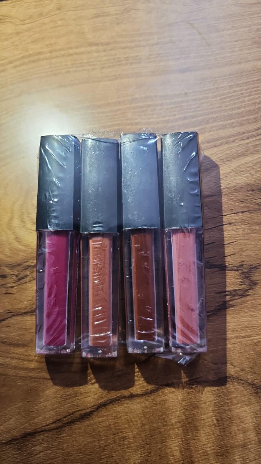 Nude Red Edition Different Shades Liquid Lipstick Set of 4 (16ml) new1wu-ts