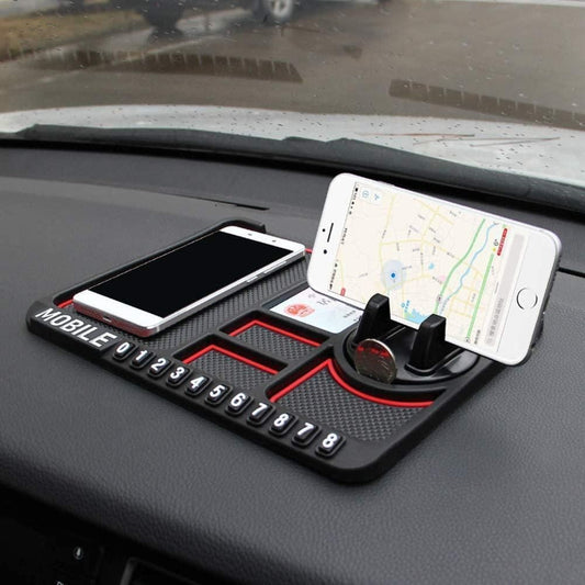 HSR Car Accessories Multifunction Phone GPS Holder Anti-Slip Silicone Pad and Car Mobile Holders for Car Dashboard Orrizon India