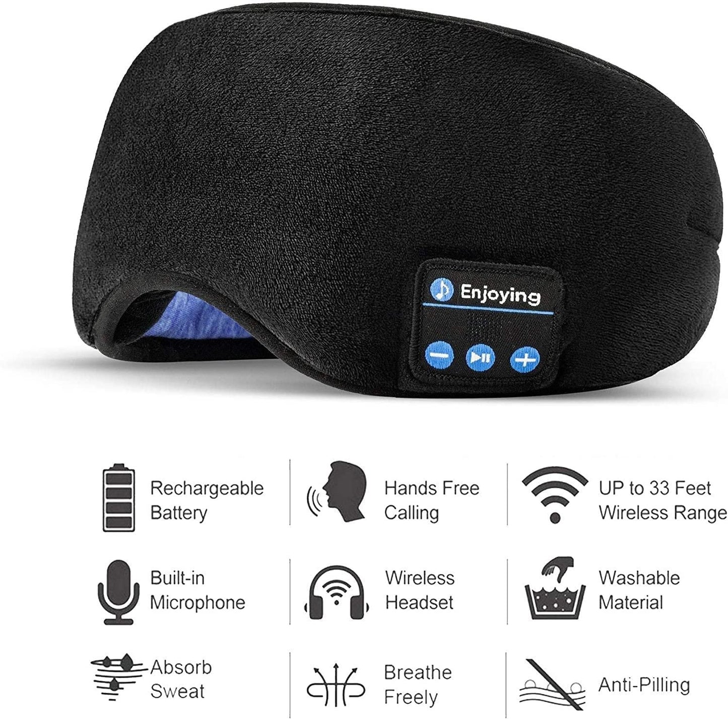 Wireless Bluetooth Eye Mask With Music Orrizon India