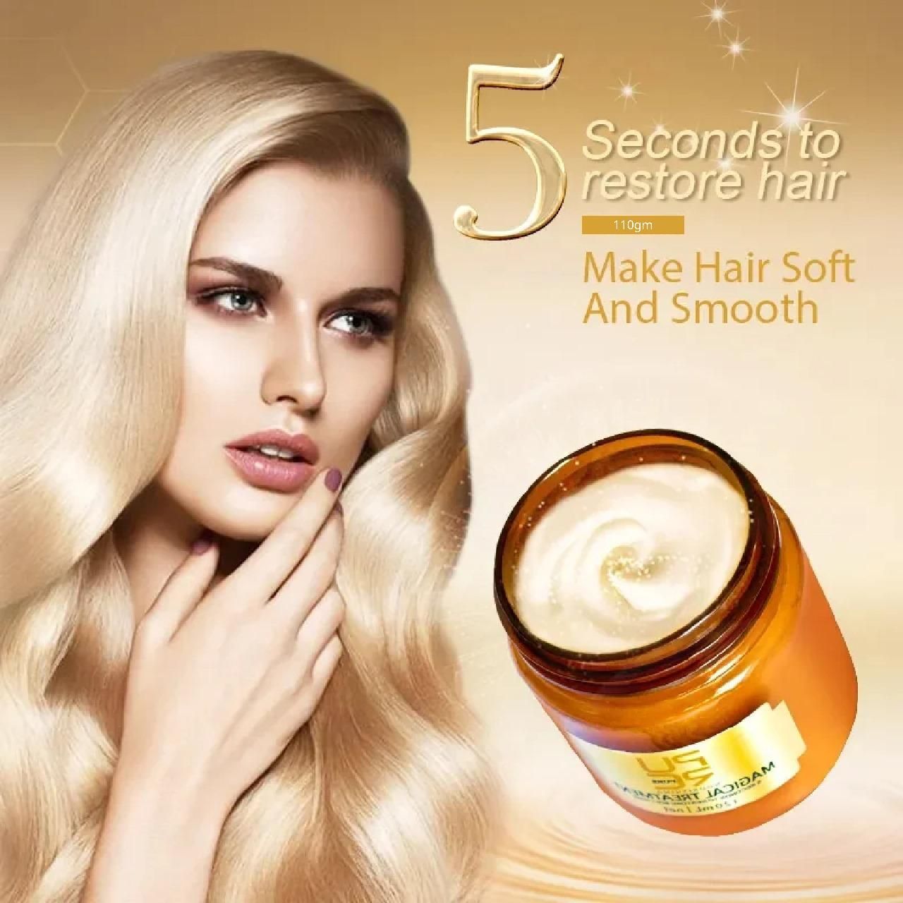 PURE MAGICAL TREATMENT 5 Second to Restore Soft Hair 110gm Pack of 1 new1wu-ts