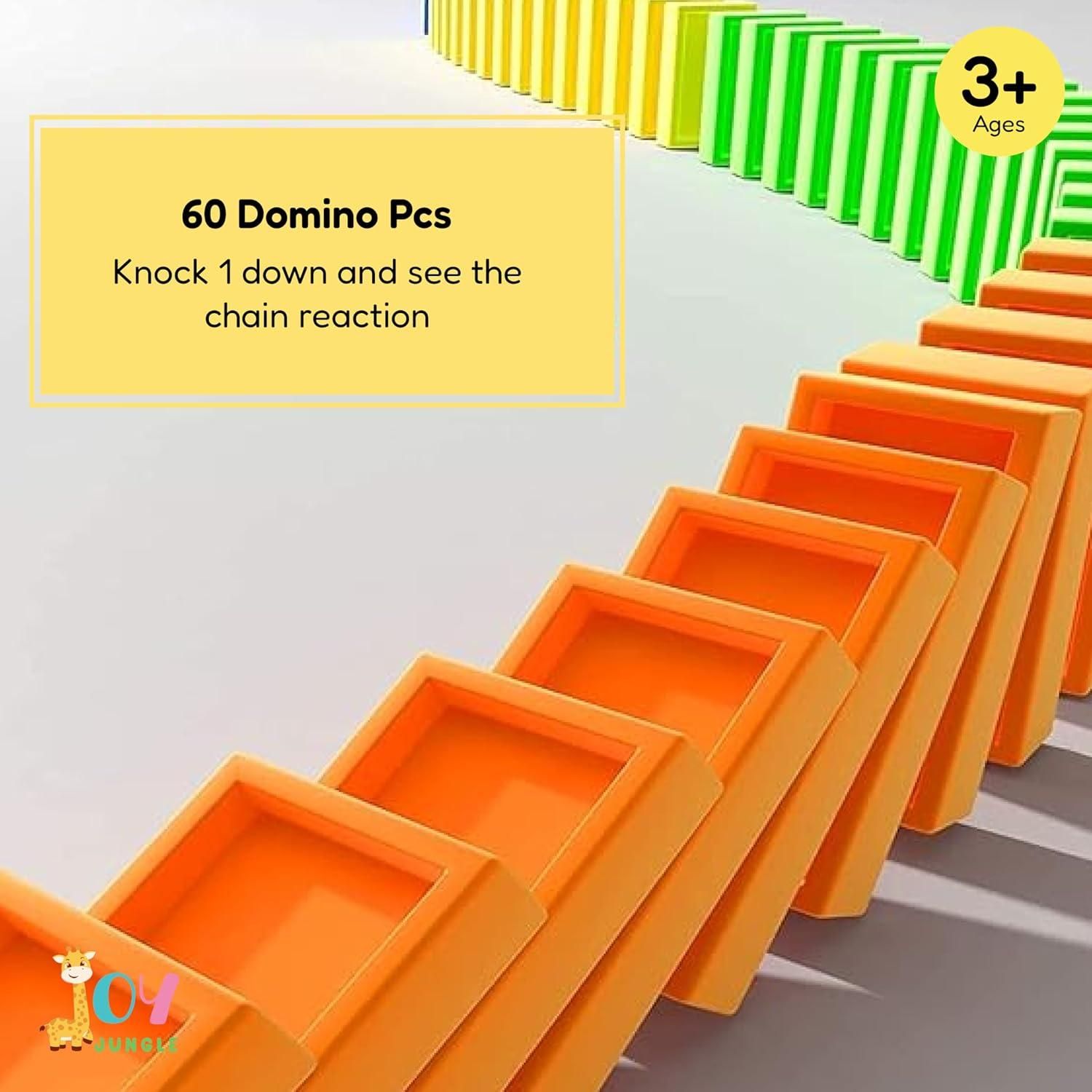 Train Toy Domino Set for Kids BPA Free Plastic with Sound Effects Orrizon India