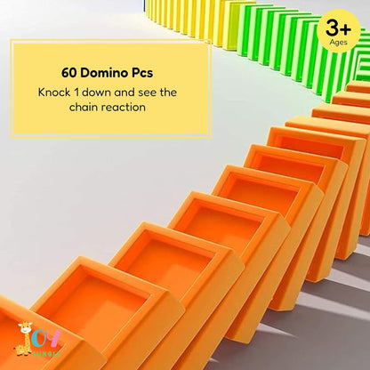 Train Toy Domino Set for Kids BPA Free Plastic with Sound Effects Orrizon India