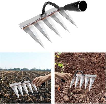 5 Teeth Carbon Steel Garden Weeding new1wu-ts