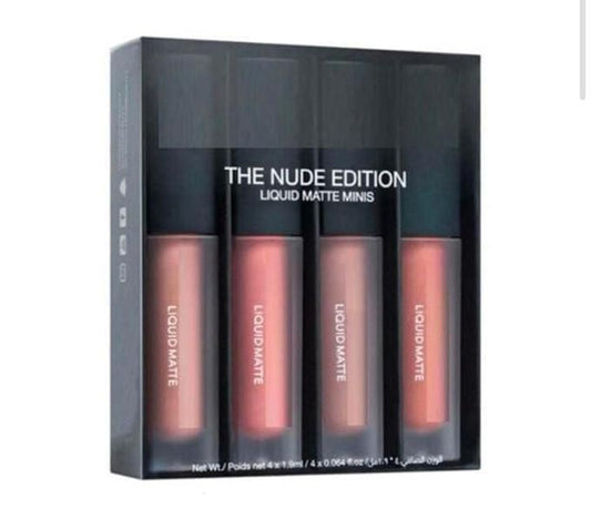 Nude Red Edition Different Shades Liquid Lipstick Set of 4 (16ml) new1wu-ts