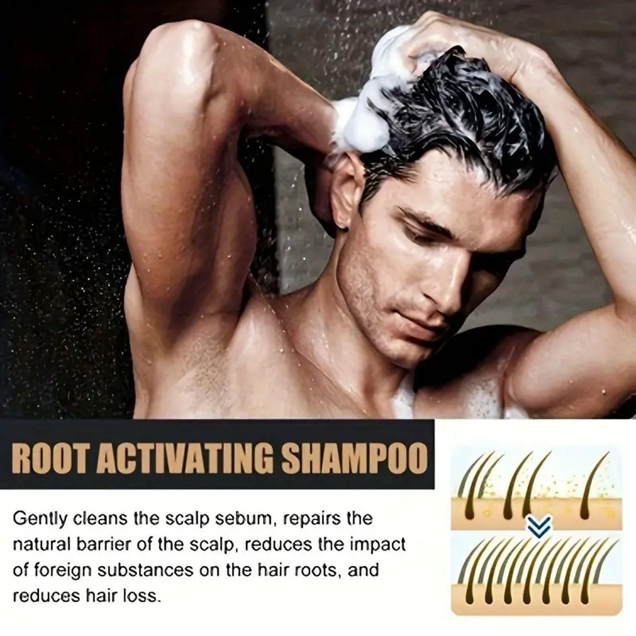 Root Activating Shampoo 100ml - Unleash the Power of Nature for Stronger, Healthier Hair  (Pack Of 2) new1wu-ts