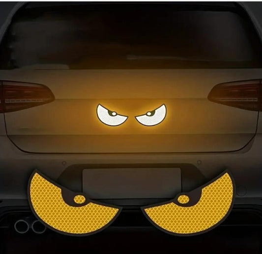 2 Pieces Monster Eyes Car Reflective Stickers Pack of 1 new1wu-ts