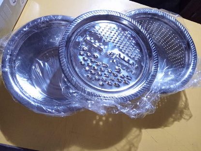 3 in 1 Multifunctional Grater Basin Stainless Steel Colanders Set new1wu-ts