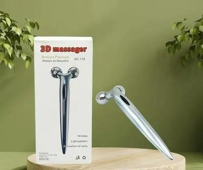 Mini Long 3D Shape 360 Rotate Face Massage Roller new1wu-ts