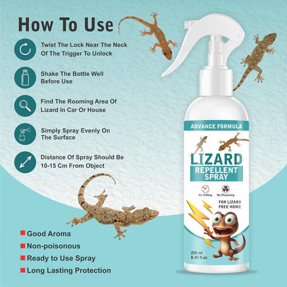Lizard Repellent for Home Spray Pest Control 250ML (Pack of 2) Orrizon India