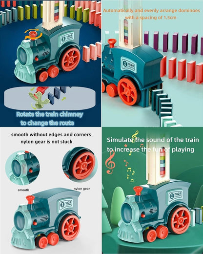 Train Toy Domino Set for Kids BPA Free Plastic with Sound Effects Orrizon India