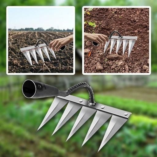 5 Teeth Carbon Steel Garden Weeding new1wu-ts