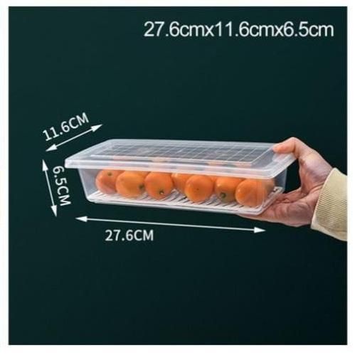 Fridge Storage Containers Box 27*11.6*6.5cm (Pack of 2) Orrizon India