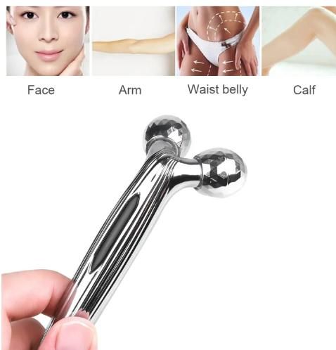 Mini Long 3D Shape 360 Rotate Face Massage Roller new1wu-ts