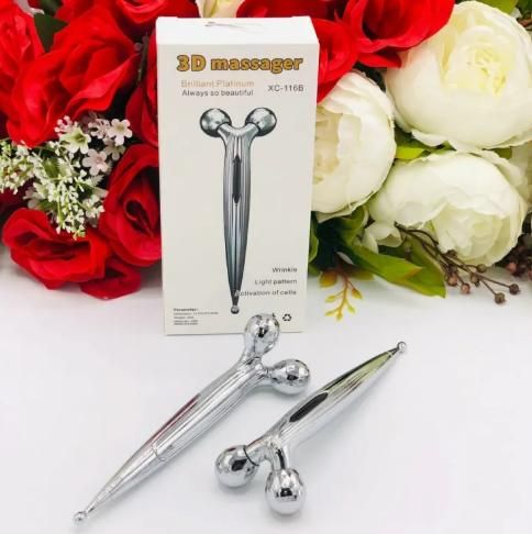 Mini Long 3D Shape 360 Rotate Face Massage Roller new1wu-ts